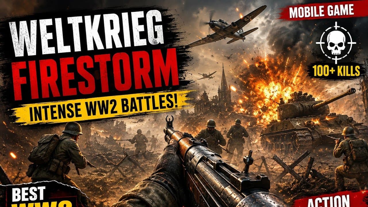 Weltkrieg Firestorm Gameplay — Intense WW2 Mobile Battles